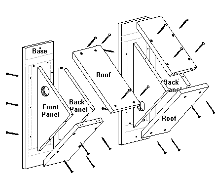 Birdhouse And Nest Box Plans For Several Bird Species The Birders Report