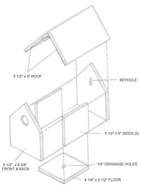 Free Wren House Plans Easy Diy Project