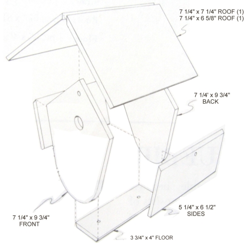 wren house plans 1 x 6